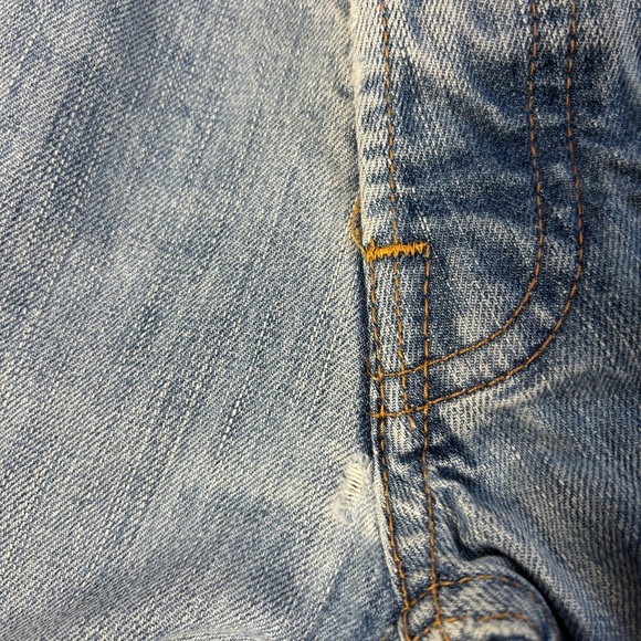 Hollister Jeans Mens 32 Balboa Classic Straight Button Fly Light Wash Cotton - Picture 5 of 5